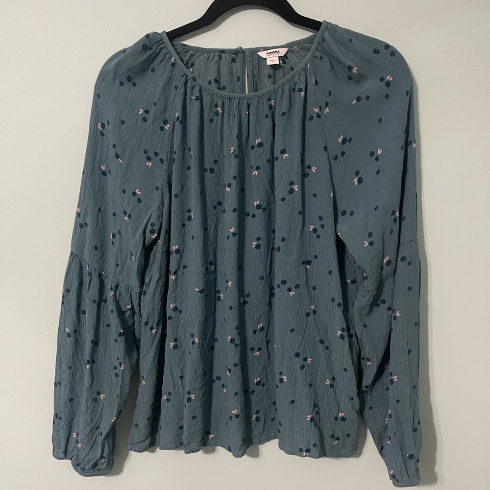 SONOMA life + style Women's Size L Long Sleeve Blouse   **ABSON**